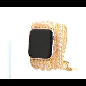 Victoria Emerson mother of pearl Apple Watch wrap